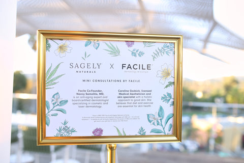 Facile skin consultations at Sagely Naturals launch event