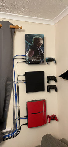 Playstation wall mount colelction