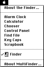 Apple-meny system 6