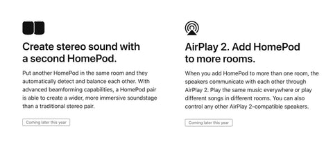 Flera högtalare - HomePod
