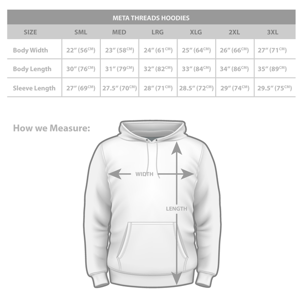 champion powerblend hoodie size chart