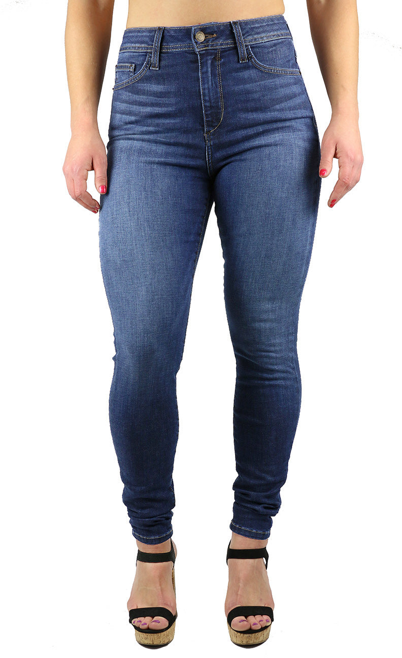 April Super High Rise Skinny Dark Wash