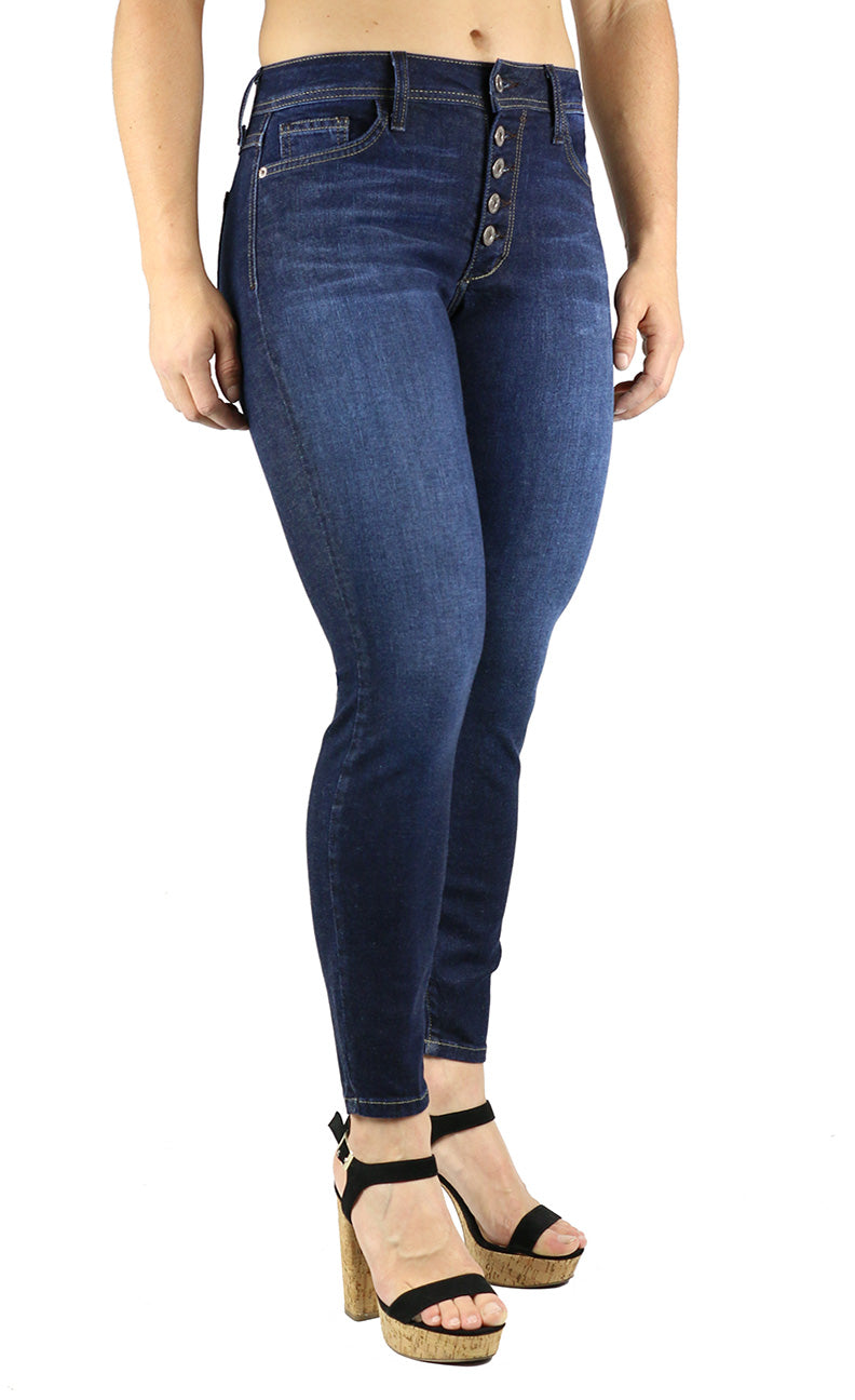 Mika High Rise Petite Skinny Wash Dark