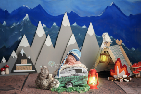 Mini Camper Newborn Photography Prop