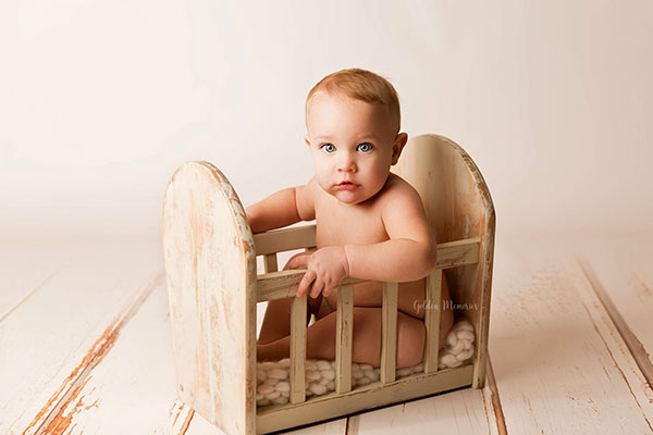 Newborn Baby Wooden Beds Photography Prop Infant Baby Wood Bed Seat for Photographic Service Posing Sofa