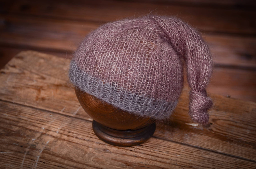 Mohair Sleeping Hat - Mauve