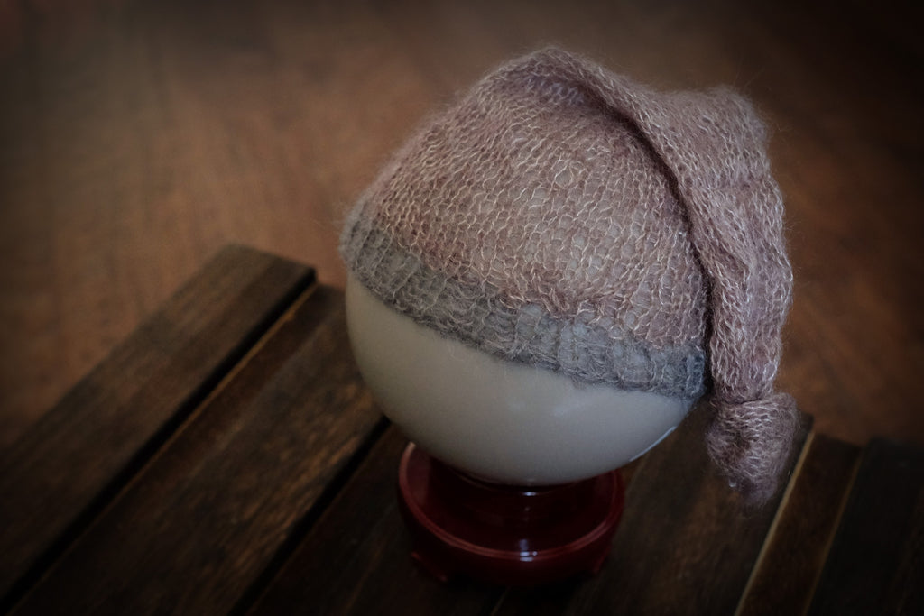 Mohair Sleeping Hat - Nut