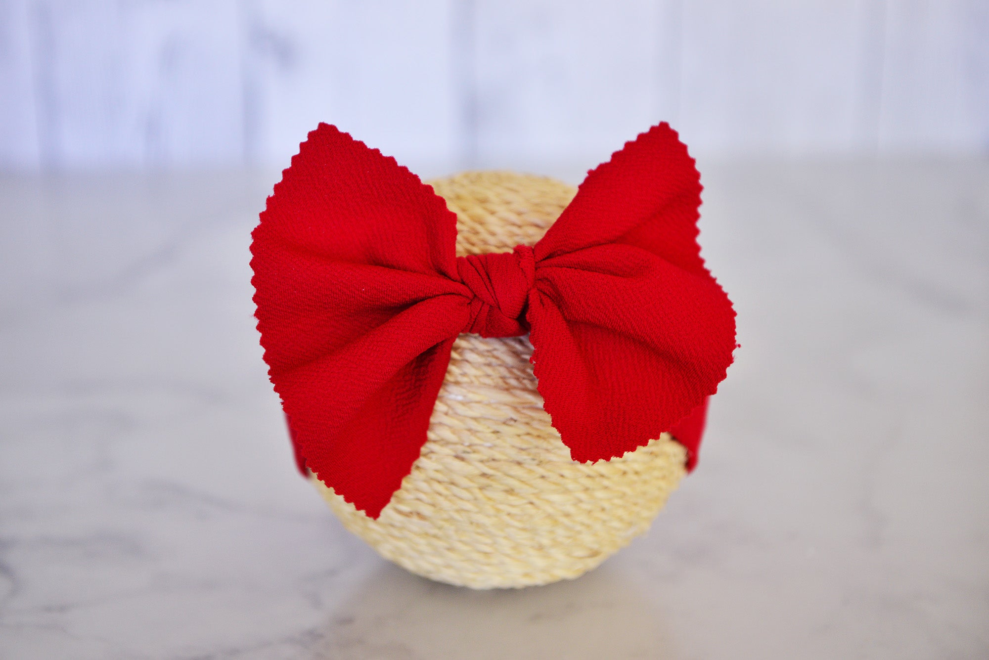 red newborn headband