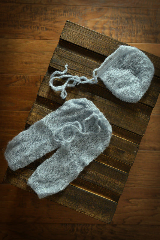 SET Mohair Pants and Ornate Sleeping Hat - Mauve – Newborn Studio