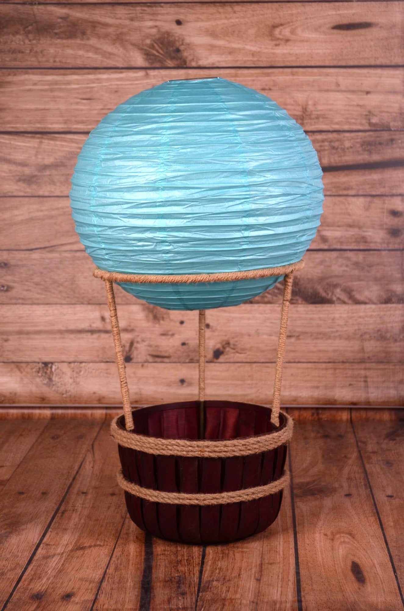 Hot Air Balloon Basket AND 6 Balloons - Newborn Studio Props