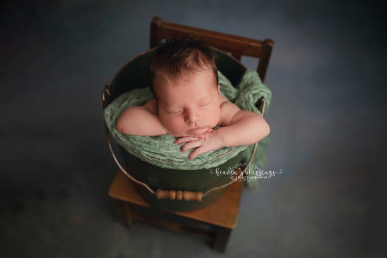 Newborn Photography Prop Small White Wooden Harlow Chair - Heart