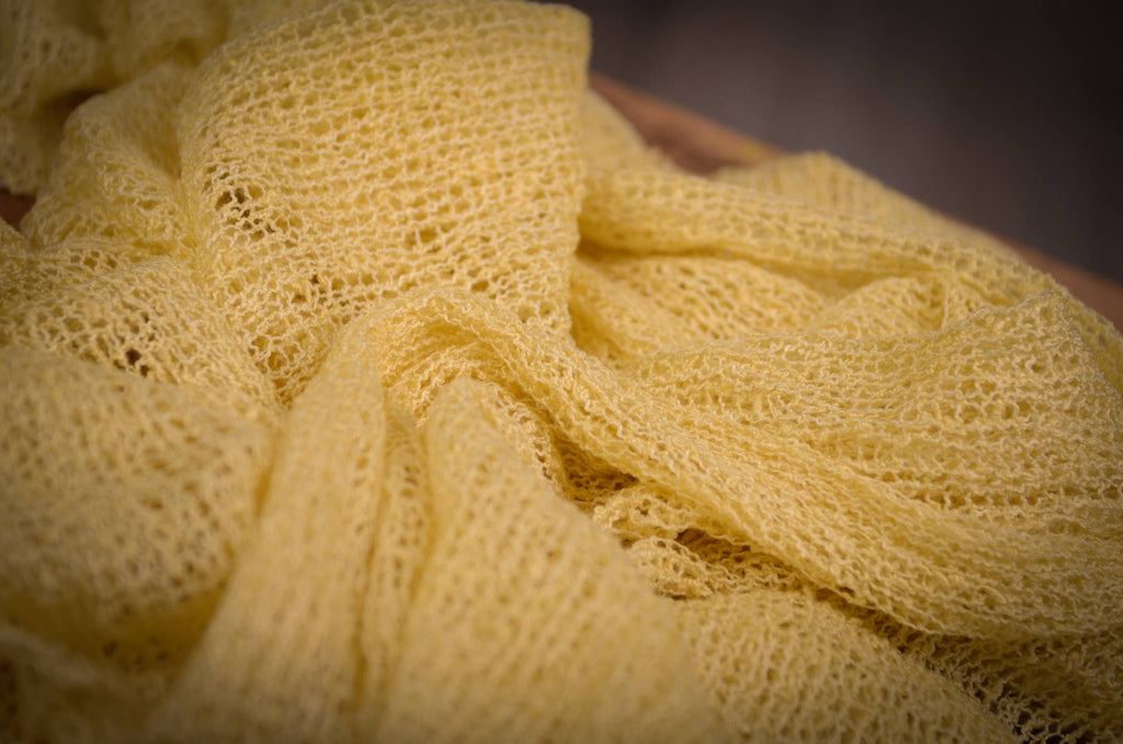 Stretch Knit Baby Wrap - Light Yellow