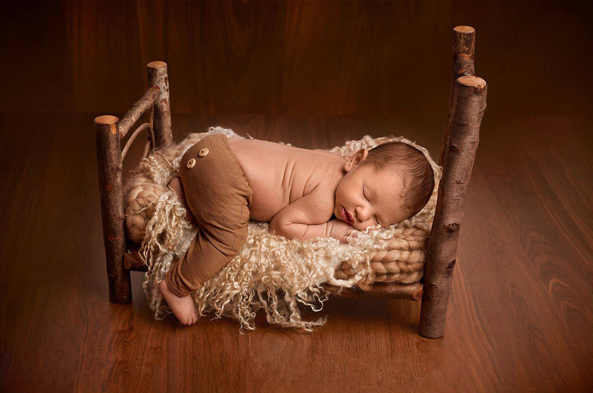 newborn photography bed