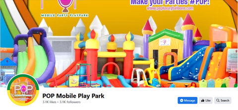 POP Luxury balloons mobile play park facebook