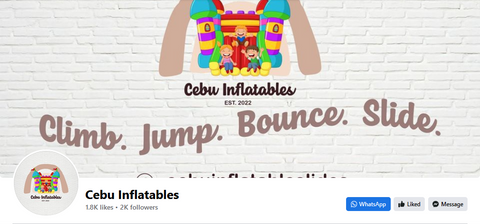 Cebu Inflatables Logo and Facebook Page