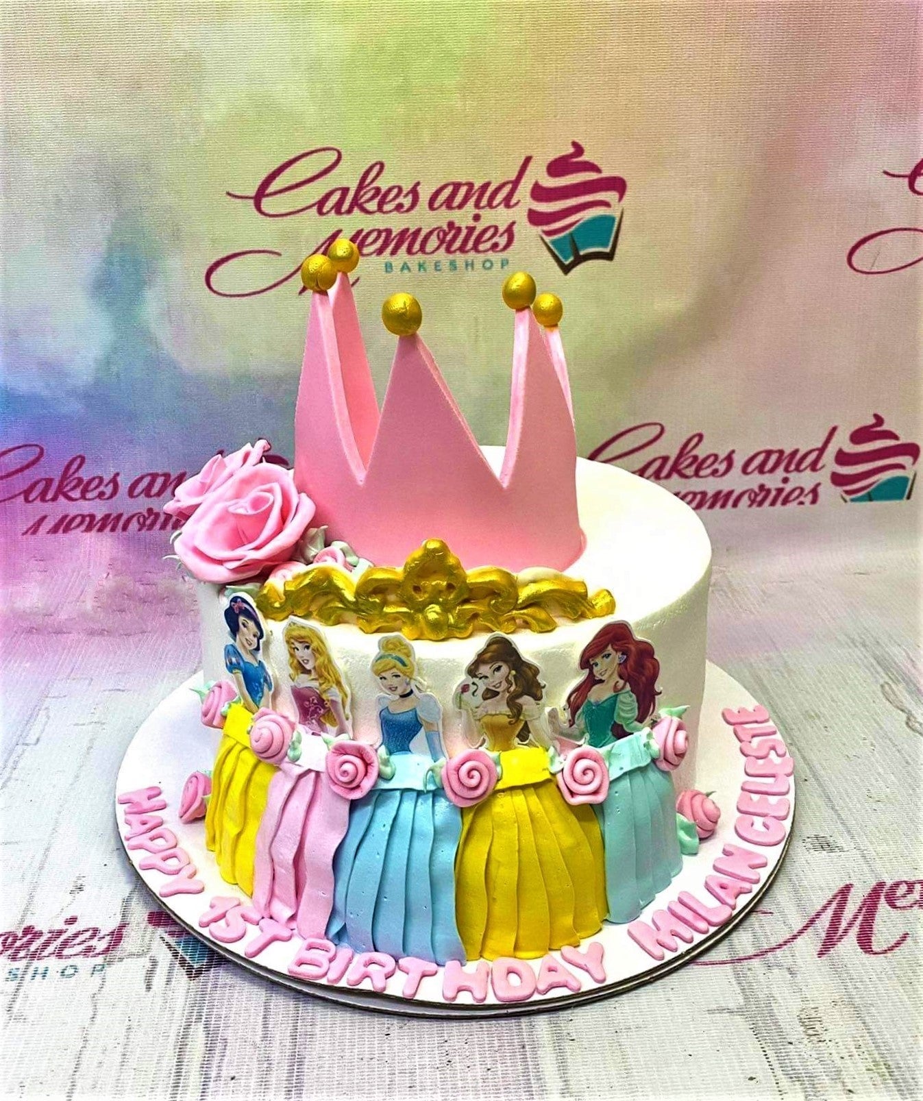 Disney Princess Snow White Cinderella Aurora Jasmine Tiana Rapunzel Edible  Cake Toppers – Ediblecakeimage