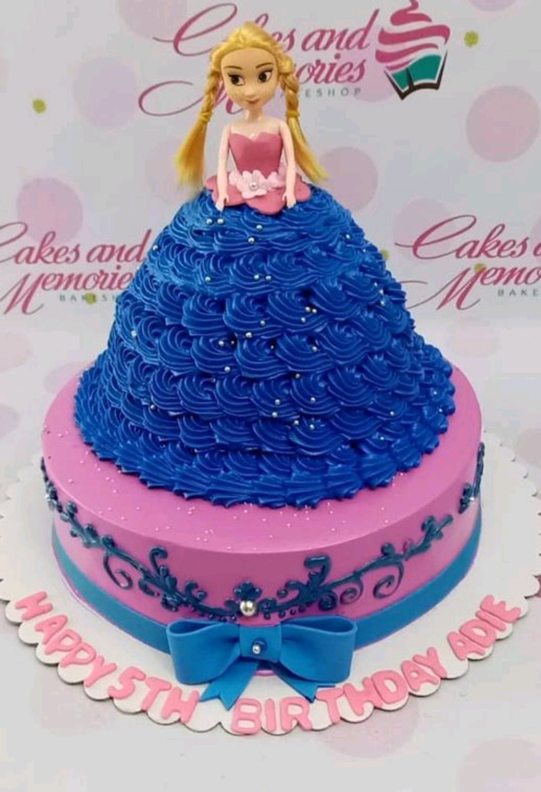 Happy Birthday Barbie Cartoon Cake Banner Cake Decorating For Kids - The  Monita Store