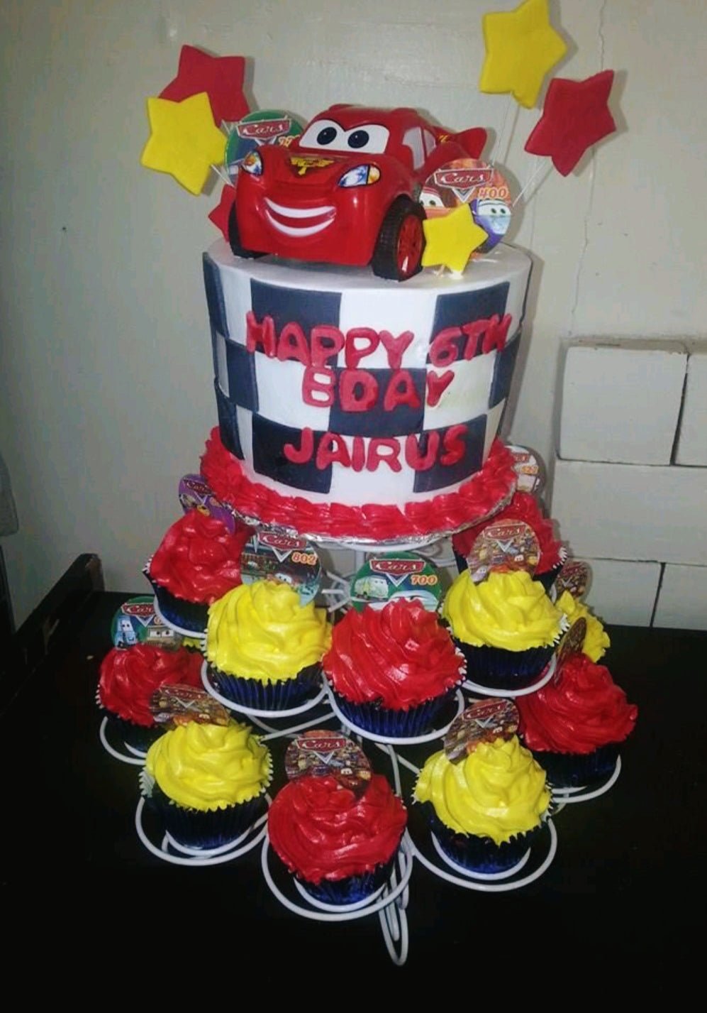 cars cupcake design