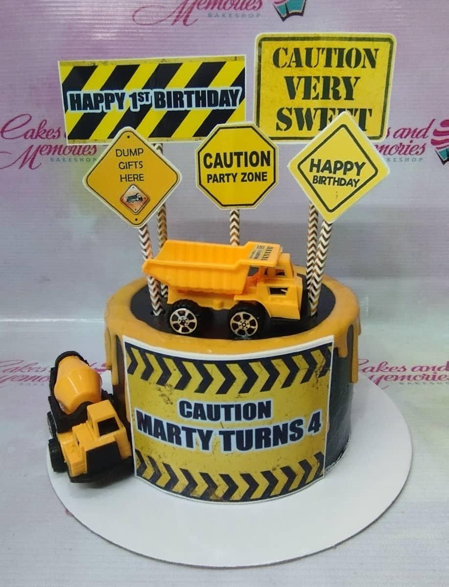 Construction Cake 116 Cakes And Memories Bakeshop