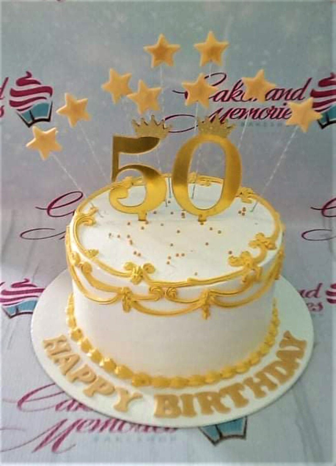 50th anniversary tier cakes