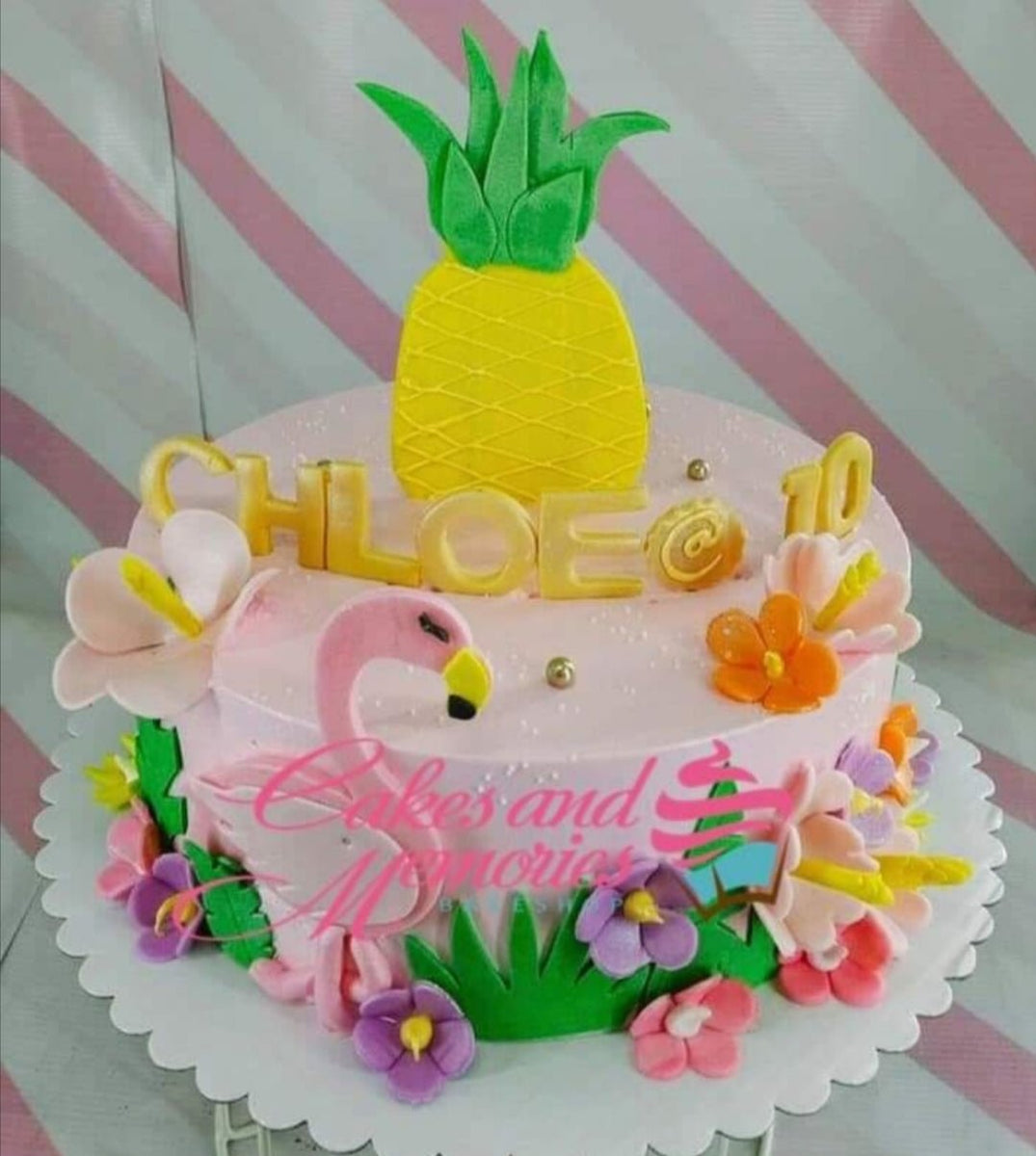 Flamingo Cake - 1102 – Cakes and Memories Bakeshop