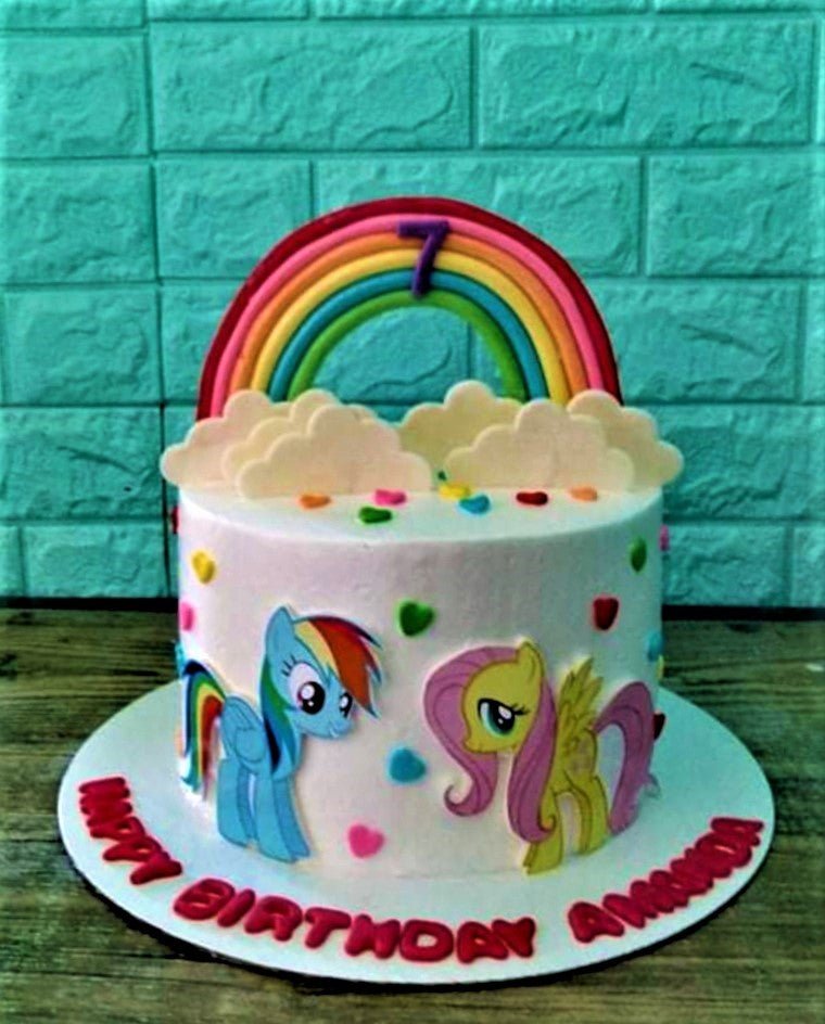 rainbow dash birthday cake