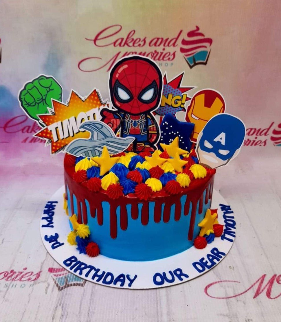 Spiderman Cake - 1118 – Cakes and Memories Bakeshop