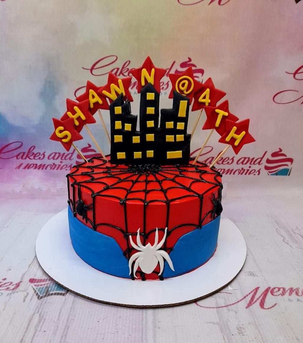 Spiderman Cake - 1123 – Cakes and Memories Bakeshop