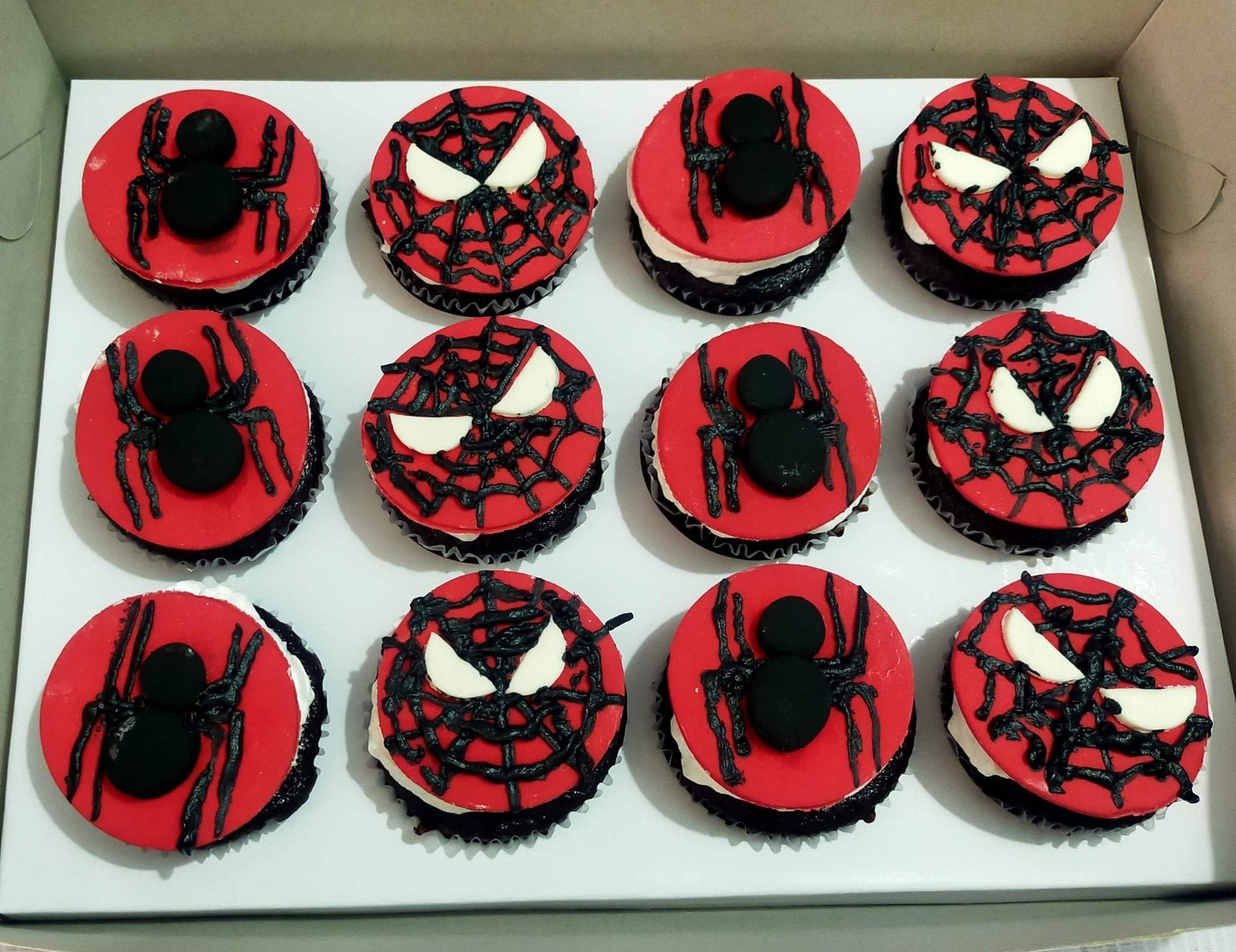 Spiderman Cupcakes - 7502 – Cakes and Memories Bakeshop