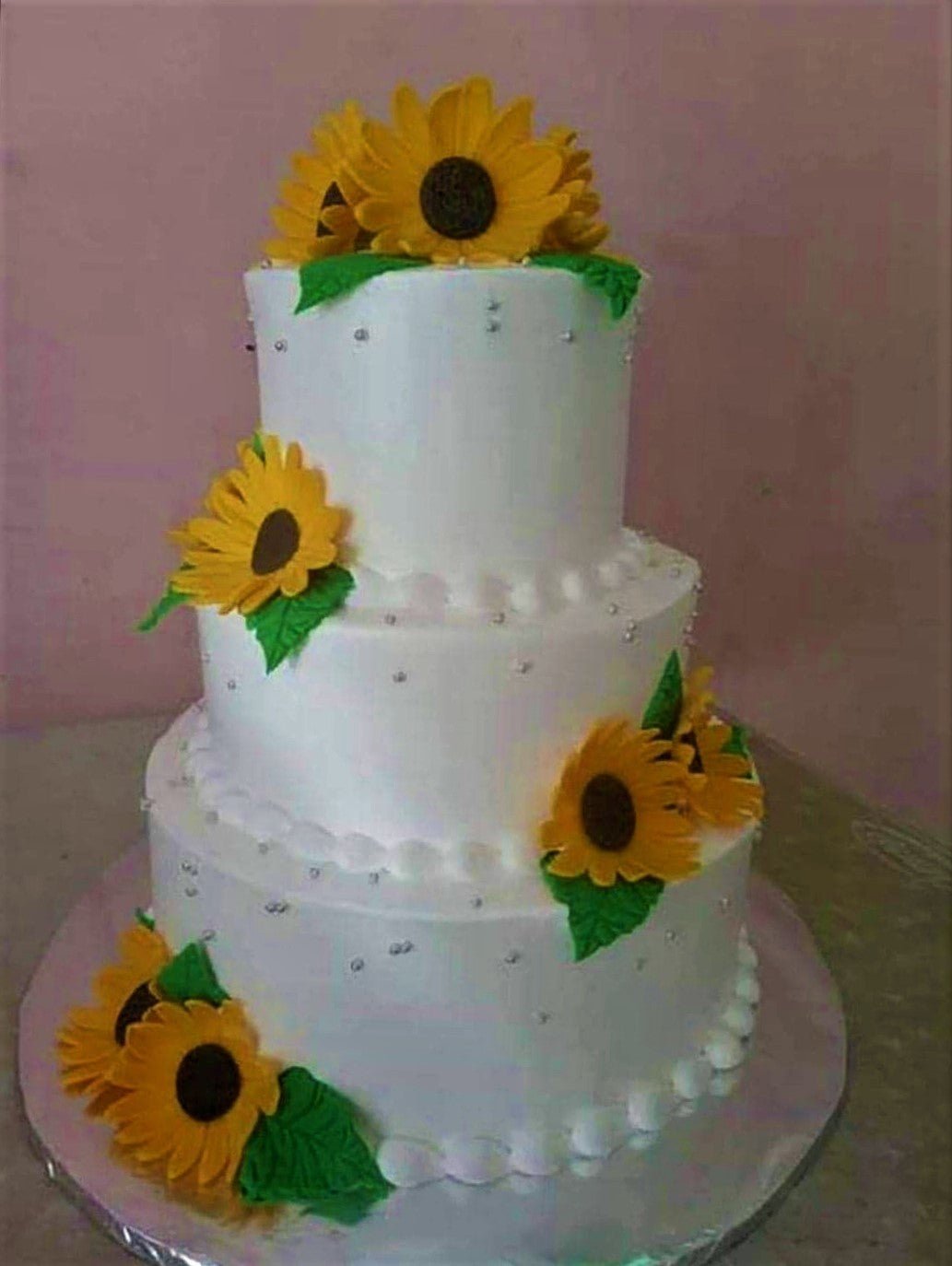 Sunflower Cake - 3208 – Cakes and Memories Bakeshop