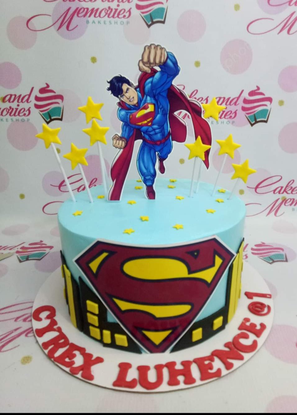 Superman Cake - 1101 – Cakes and Memories Bakeshop