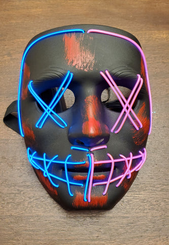 Purge Halloween Double Color Neon Glow Mask – Neon Culture