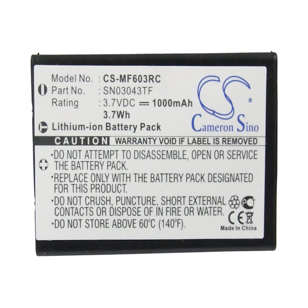 Cameron Sino Cs Mf603Rc 1000Mah Battery For One For All Remote Control