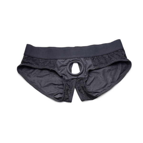 lace envy panty harness black small medium