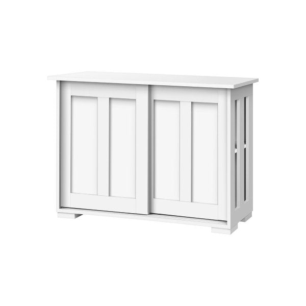 Sideboard with Sliding Doors White