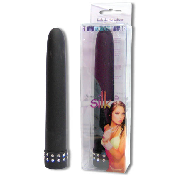 Diamond Silk - Black 17.75 cm (7") Vibrator