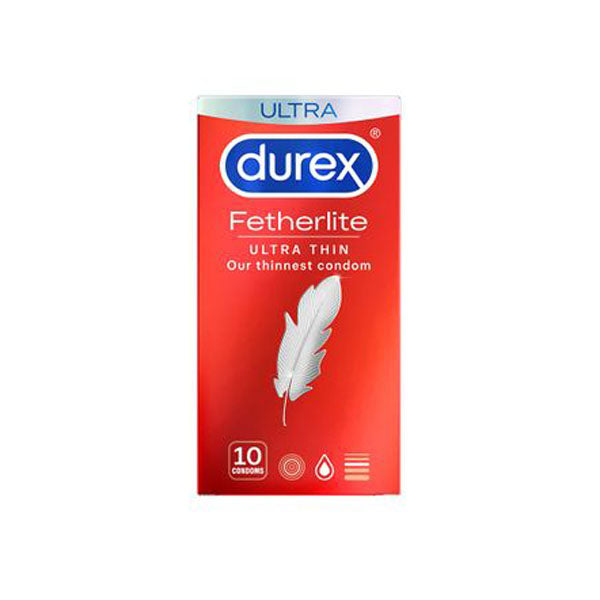 10 Packs Durex Fetherlite Ultra Thin Condoms