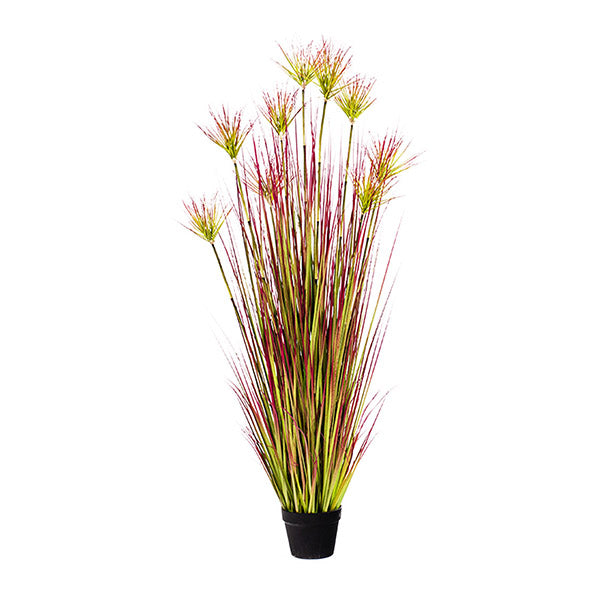 150Cm Purple Red Artificial Indoor Potted Papyrus Plant Tree
