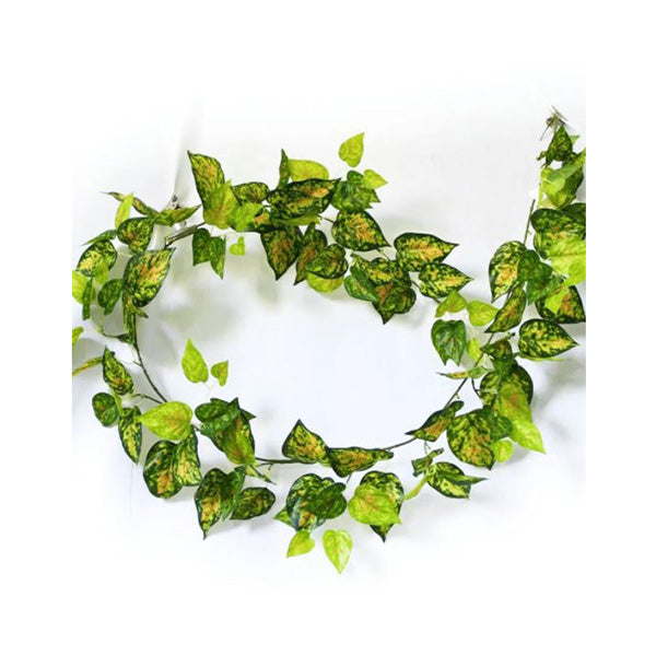 190Cm Mixed Yellow And Red Pothos Garland
