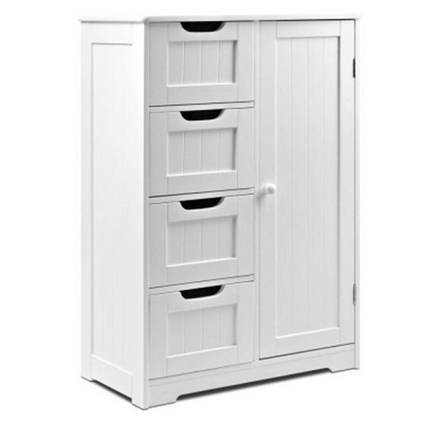 Bathroom Tallboy Storage Cabinet White