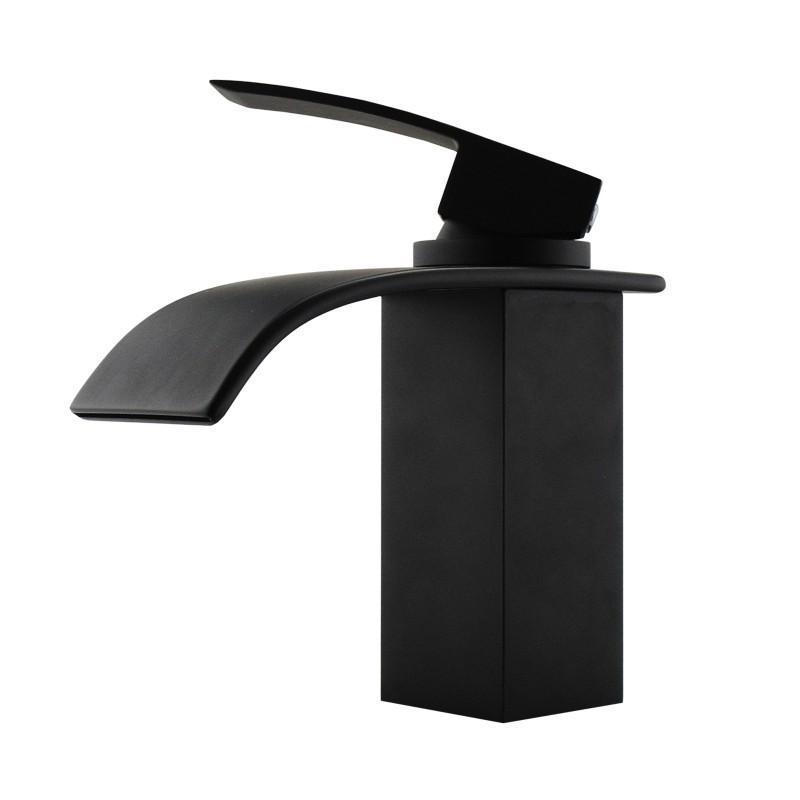 Polly Nero Square Matte Black Basin Mixer