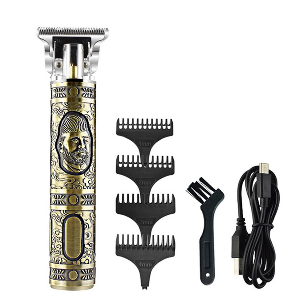 Retro Style Cordless Usb Rechargeable Electric Hair Trimmer