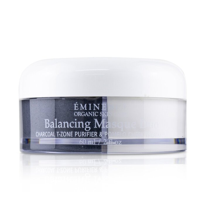 Eminence Balancing Masque Duo: Charcoal T Zone Purifier And Pomelo Cheek Treatment For Combination Skin Types 60ml