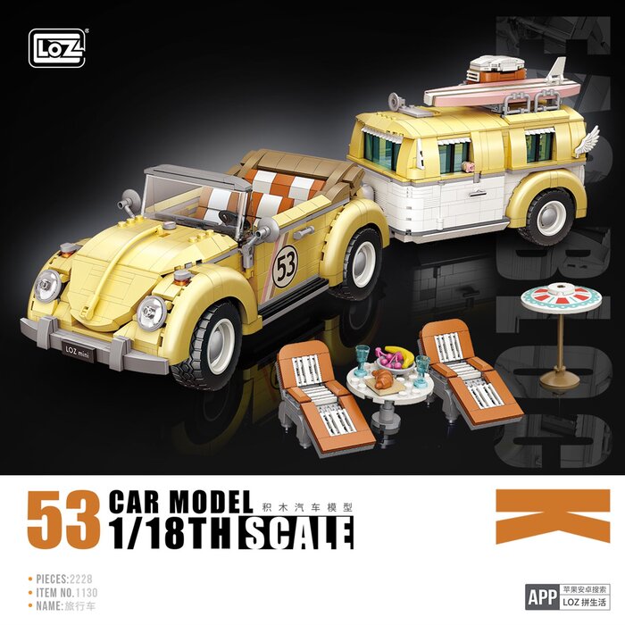 Loz Loz Creator Station Wagon Building Bricks Set