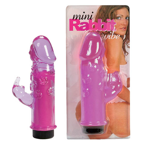 Mini Rabbit Vibe Purple Vibrator With Clit Stimulator