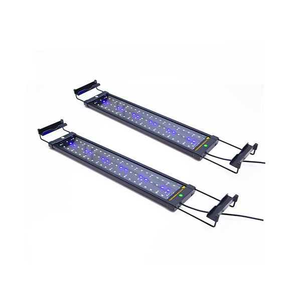 2 Pcs 70Cm Adjustable Aquarium Blue White Led 11W