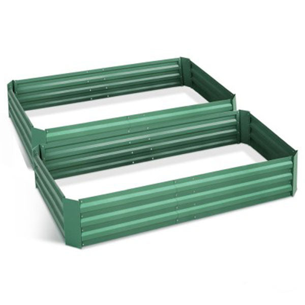 Greenfingers 2x Garden Bed 150X90X30CM Galvanised Steel Raised Planter