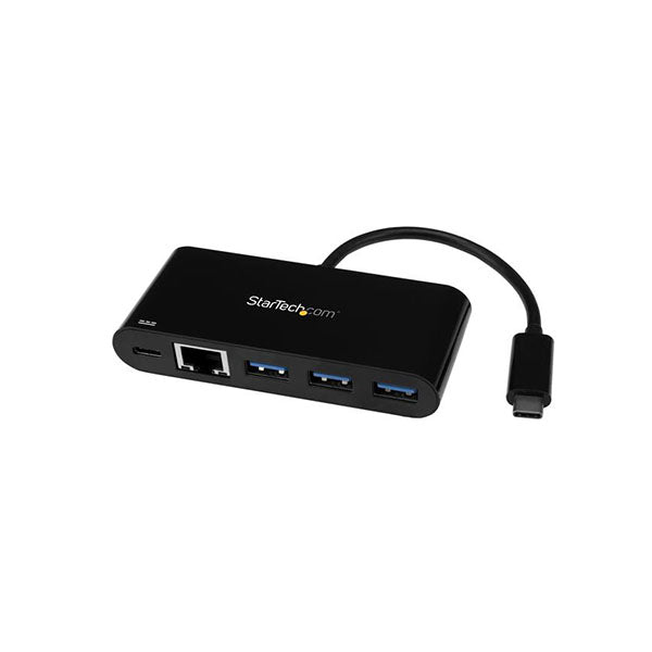 Startech 3 Port Usb C Hub With Gigabit Ethernet And Power Delivery