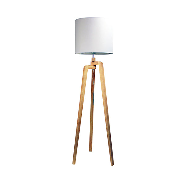 42W Timber Tripod Lamp With Shade