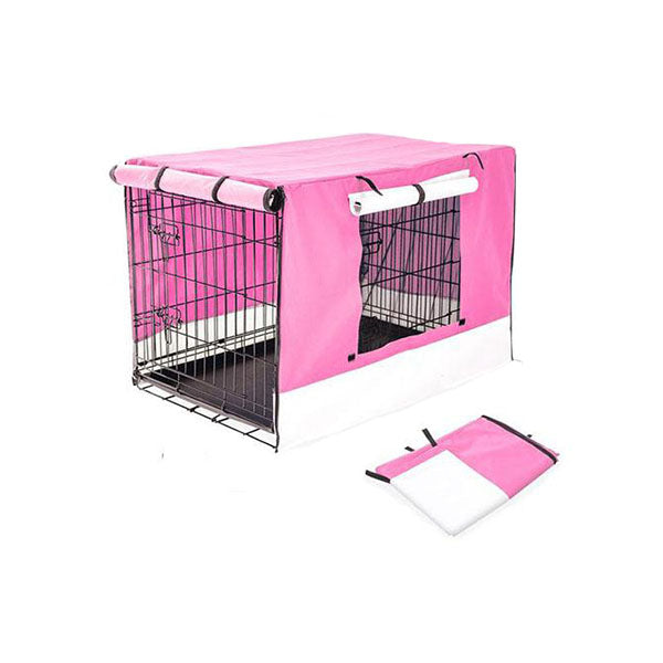 42" Cover for Wire Dog Cage - PINK